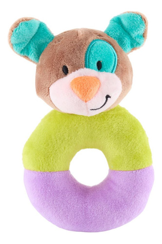 Sonaja Infantil 14 Cm  Aro Animales Peluche Didáctico  