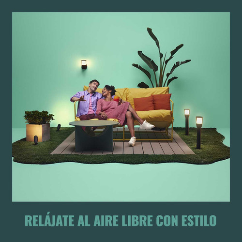 Extensión De Bolardos 929003265206 Wiz 12 V Blanco Frío Y Calido