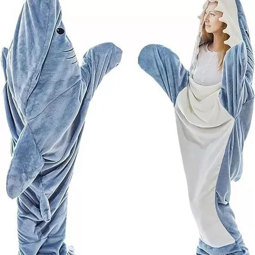 L Pijama De Una Pieza Tiburón Saco De Dormir Suelto