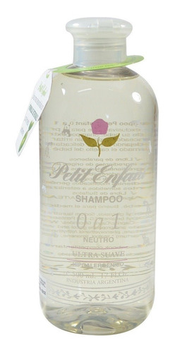 Petit Enfant Shampoo De 0 A 1 Neutro Para Bebés X 500ml