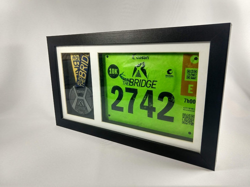 Quadro / Moldura Portamedalha - Foto E Medalha Horizontal