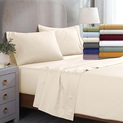 Juego De Funda De Almohada De Algodón Egipcio 1200 Hilos Kin