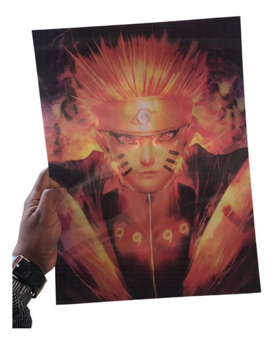 Cuadro Decorativo Anime Poster 3d Figura Naruto