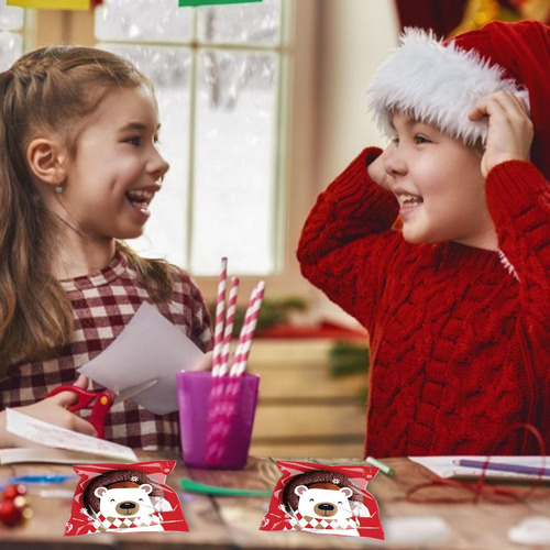 Bolsas De Regalo De Celofán De Navidad 100 Bolsas De Celofán