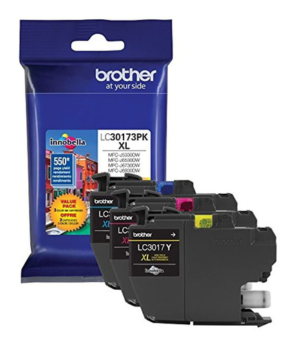 Brother Printer Lc30173pk High Yield Xl Tinta Para Impresora