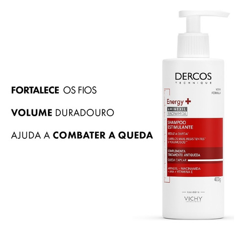 Vichy Dercos Thechnique Shampoo Antiqueda 400g Original