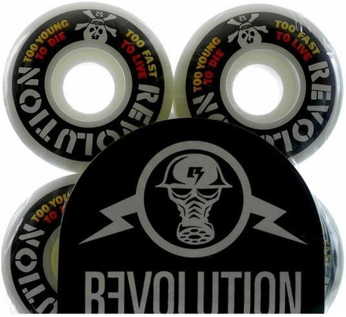 Roda Revolution 52mm 100a Too Young  + Rolamento Mini Logo