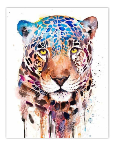 Diamond Painting Diy 5d Kit Pintura Diamante Chile Leopardo