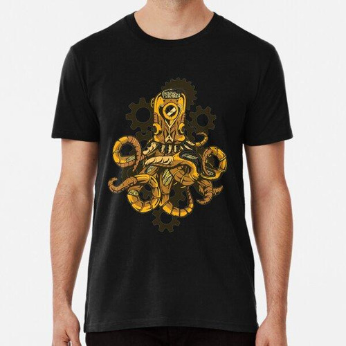 Remera Regalo Robot Pulpo Steampunk Kraken Algodon Premium