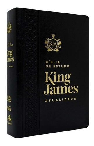 Biblia De Estudo King James Atualizada Luxo Preta