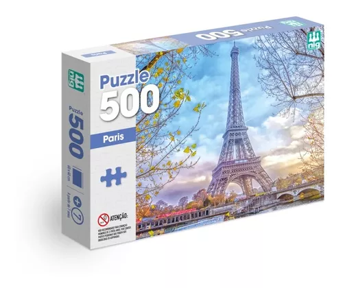 Jogo Quebra Cabeça Paris França 500 Peças - Nig Brinquedos