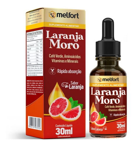 Kit 5 X Laranja Moro Com Café Verde Arginina Taurina Niacina