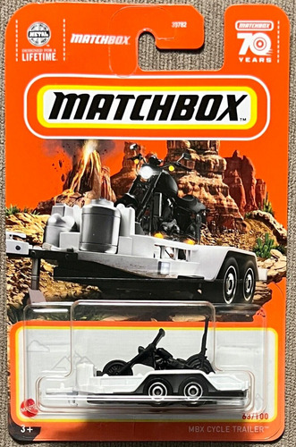 Matchbox - 63/100 - Mbx Cycle Trailer - 1/64 - Hkx13