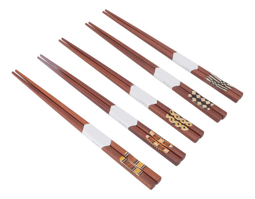 Palillos De Madera 5 Pares De Palillos Con Ranura A Prueba