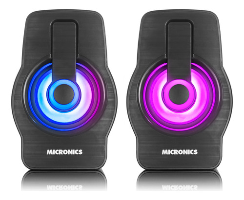 Parlante Gamer Micronics Neon Plus S327+ Led Rgb Usb