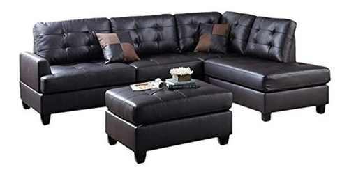 Poundex Bobkona Matthew Faux Leather Chaise De Mano Izquierd