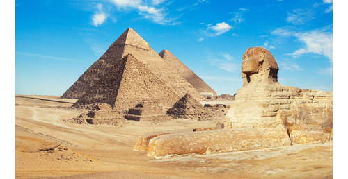 Vinilo Decorativo 20x30cm Egipto Piramides Nilo Esfinge M7