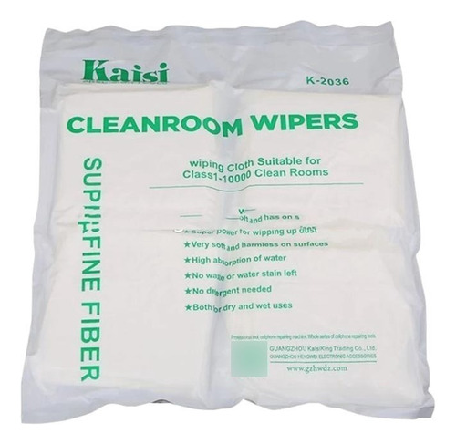Flanela Antiestática Kaisi 2036 Kit 50 Panos Cleanroon