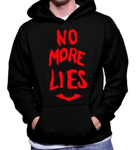 Imagen 1 de 2 de Poleron Estampado The Batman No More