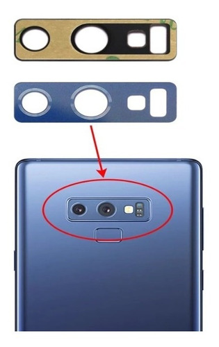 Lente Camara Trasera Para Galaxy Note 9 + Kit + Envio