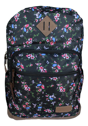 Mochila Urbana Escolar Casual Mujer Floreada 2024