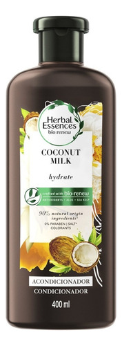 Acondicionador Herbal Essences Coconut Milk Bío Renew 400 Ml