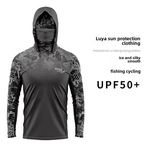 Sudadera Transpirable Con Protección Uv Y Capucha De Pesca