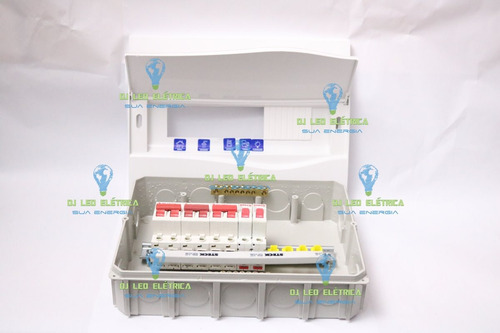 Kit Quadro Distribuição Embutir P 12 Disjuntores Conforme D