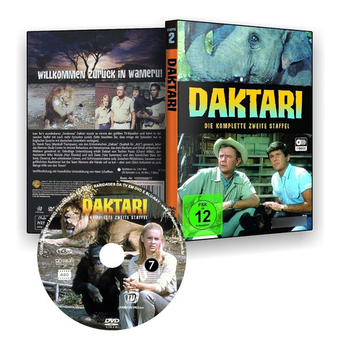 Série Daktari 2ª Temporada Completa Legendada 29 Epis. 7 Dvd