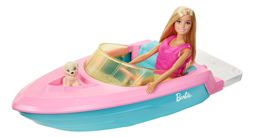 Set De Juego Barbie Estate Lancha Incluye Muñeca