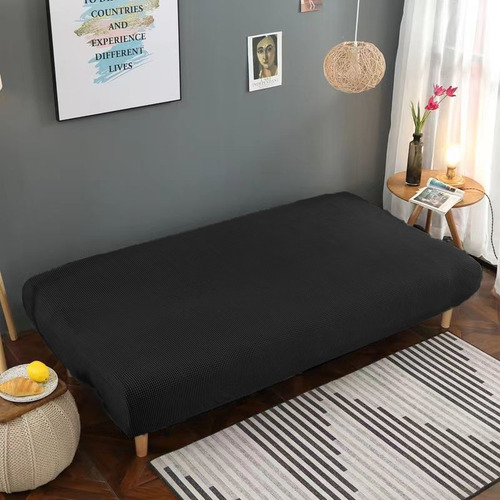 Funda Elástica De Sofá Protectoras 3plazas Sillón Cubre Sofá Color Negro Partículas