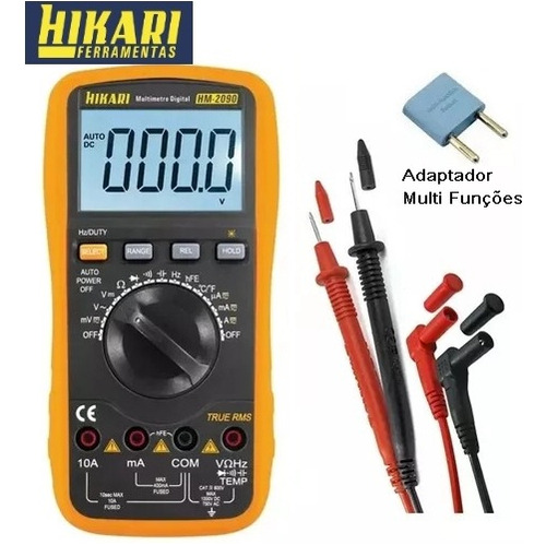 Multímetro Digital Hikari Hm-2090 Cat Iii True Rms 750v 10a (Usado)