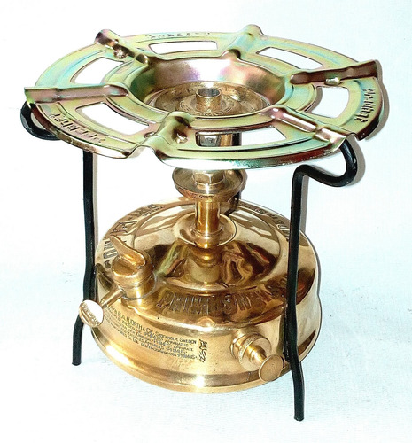 Hornillo Primus Nro. 1 Sueco Antiguo De Bronce,completo. (Usado)