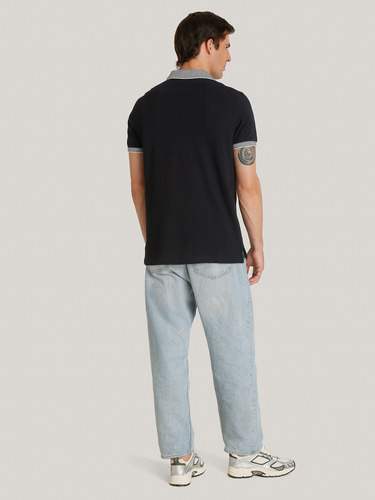 Polo Con Rayas Regular Fit Azul Tommy Hilfiger