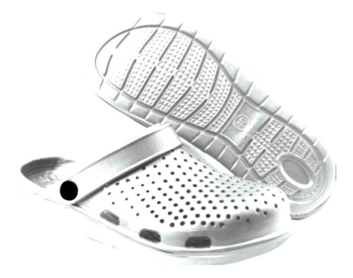 Zueco Crocs  Blanco Gris Enfermera Carnicero Etc Dural 2022