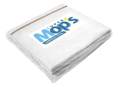 Franela Blanca Mops 50 X 100 Cm Paquete Con 6 Piezas