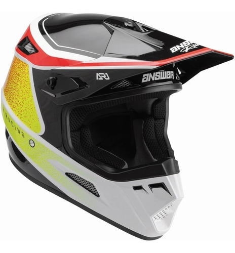 Casco Motocross Enduro Integral Answer Ar1 Vivid Color Naranja Tamaño del casco L