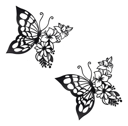 2 Piezas De Decoracin De Mariposa, Arte De Pared De Mariposa