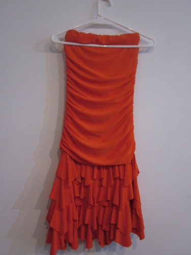 Vestido Strapless Nomade, Naranja Fuerte!