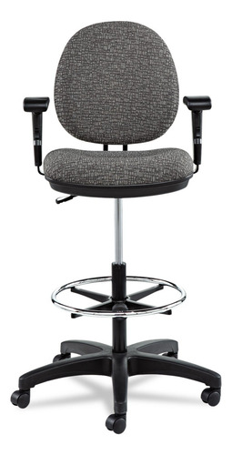 Taburete Giratorio Altura Ajustable Gris Grafito 60 A 88 Cm