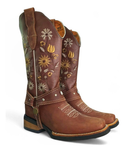 Bota Rodeo Vaquera Dama Cuero Sara Franco