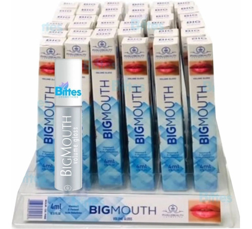 Gloss Lábial Big Mouth Phálle Beauty Volume Incolor Atacado Cor Branco