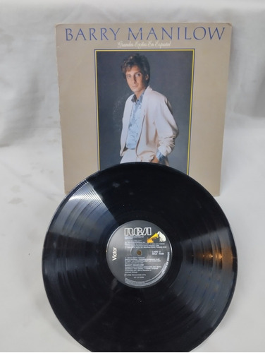 Lp Disco De Acetato Barry Manilow Grandes Éxitos En Español 