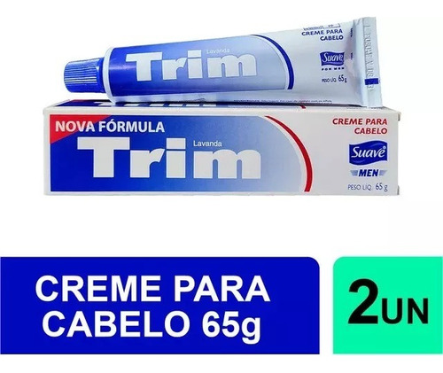 Kit 2x1 Creme Cabelo Tratamento Hidratante Trim Lavanda 65g