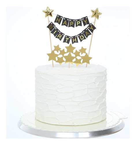 Cake Topper Banderines + Estrellas 