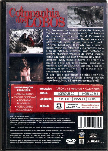Dvd A Companhia Dos Lobos