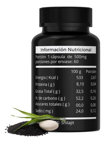 Pastillas Para La Prostatitis Y Salud Masculina Shilajit 60c