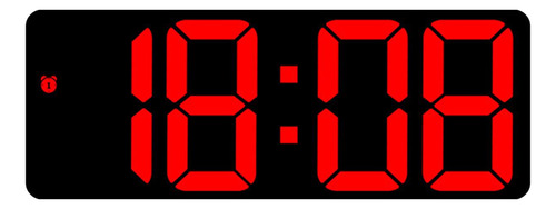 Reloj De Pared Digital Reloj Despertador Led Escritorio Rojo