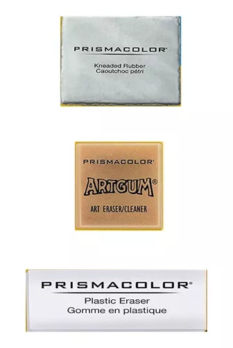 Prismacolor Premier Kneaded, ArtGum and Plastic Erasers, 3 Pack