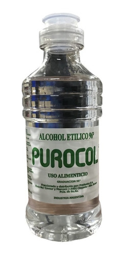 Alcohol Etilico 96 ° 250 Ml Purocol Ua X 6 Un.